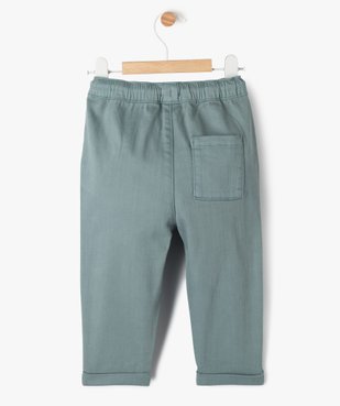 Pantalon en denim coloré bébé garçon vue3 - GEMO(BB COUCHE) - GEMO