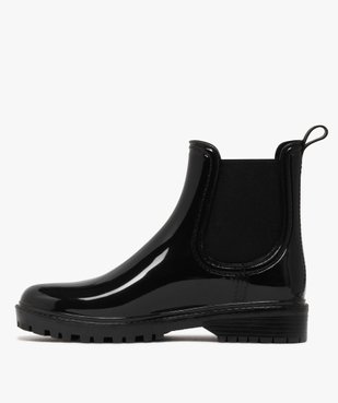 Bottes de pluie femme vernies avec élastiques d'aisance vue3 - FOLLOW ME - GEMO