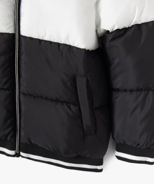 Blouson matelassé à capuche avec doublure polaire garçon vue3 - GEMO 4G GARCON - GEMO