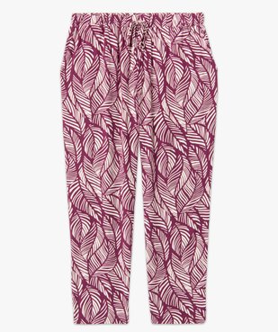 Pantalon fluide à motifs fleuris femme grande taille vue4 - GEMO 4G GT - GEMO