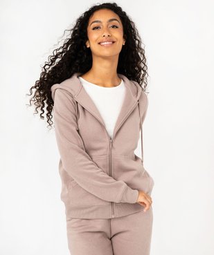 Sweat zippé à capuche femme vue1 - GEMO(FEMME PAP) - GEMO