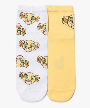 Chaussettes basses imprimées Le Roi Lion femme - Disney (lot de 2 paires) vue1 - ROI LION - GEMO