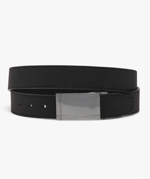 Ceinture avec boucle plate en métal homme vue1 - GEMO (ACCESS) - GEMO