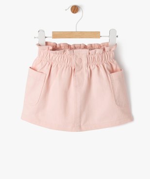 Jupe en jean avec taille élastique bébé fille vue1 - GEMO(BEBE DEBT) - GEMO