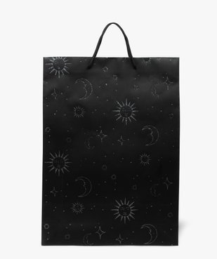 Sac cadeau grand format à motif astral pailleté vue1 - GEMO 4G FEMME - GEMO