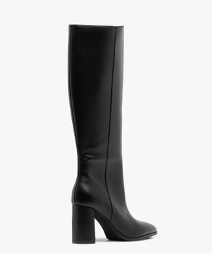 Bottes femme à talon large et bout pointu avec zip vue4 - FOLLOW ME - GEMO