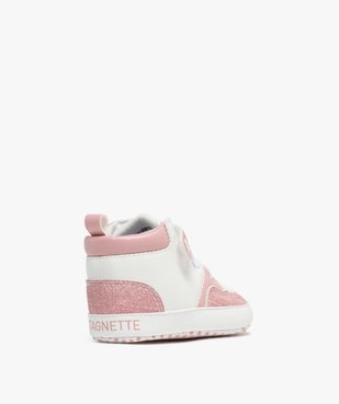 Chaussons de naissance baskets bébé fille - LuluCastagnette vue4 - LULU G4G - GEMO