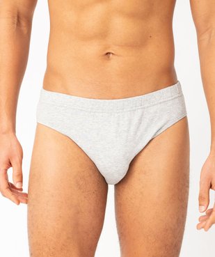 Slip en coton stretch à taille élastiquée homme (lot de 3) vue6 - GEMO 4G HOMME - GEMO