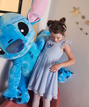 Robe longue à manches courtes en voile et paillettes fille - Stitch vue1 - LILO & STITCH - GEMO