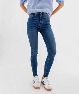 Jean skinny taille haute en denim stretch femme vue1 - GEMO 4G FEMME - GEMO