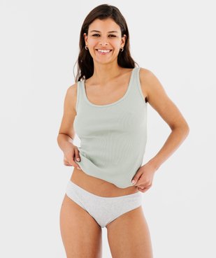 Culotte en maille côtelée femme (lot de 2) vue1 - GEMO 4G FEMME - GEMO