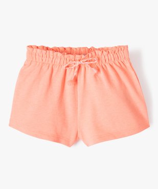 Short avec taille élastique froncée bébé fille vue1 - GEMO(BEBE DEBT) - GEMO