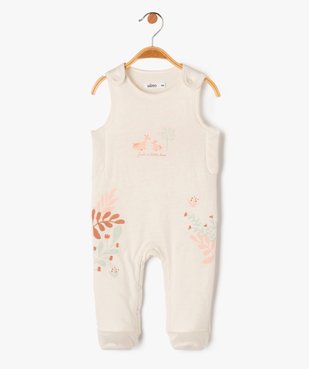 Ensemble 2 pièces bébé fille combinaison et gilet vue2 - GEMO 4G BEBE - GEMO