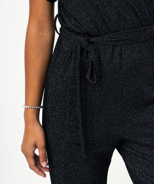 Combinaison pantalon femme en maille souple pailletée vue2 - GEMO(FEMME PAP) - GEMO