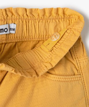 Short bébé fille en toile à taille élastiquée vue2 - GEMO(BEBE DEBT) - GEMO