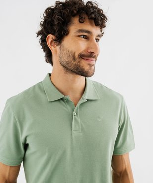 Polo à manches courtes en maille piquée homme vue2 - GEMO 4G HOMME - GEMO