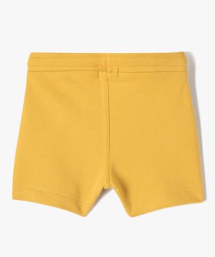 Short bébé garçon en maille avec ceinture bord-côte vue3 - GEMO(BEBE DEBT) - GEMO