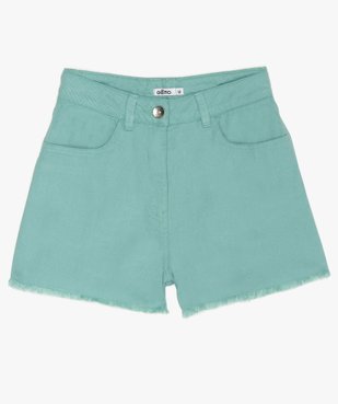 Short fille taille haute et finition franges vue1 - GEMO (JUNIOR) - GEMO