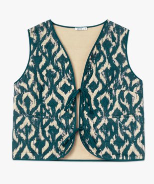 Gilet sans manches à motif ethnique femme vue4 - GEMO(FEMME PAP) - GEMO