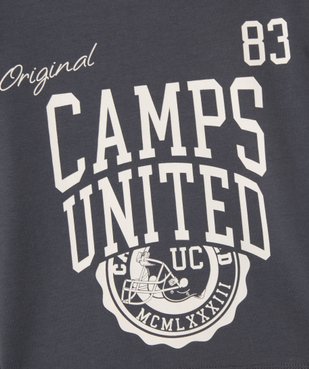 Tee-shirt manches longues raccourci imprimé fille - Camps United vue2 - CAMPS - GEMO