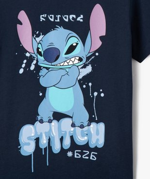 Tee-shirt manches courtes imprimé Stitch garçon - Disney vue2 - LILO & STITCH - GEMO