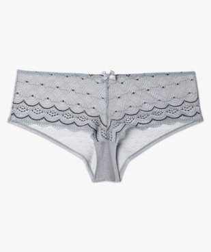 Shorty en dentelle et tulle femme grande taille vue4 - GEMO(HOMWR FEM) - GEMO