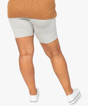 Short femme grande taille en maille à taille élastiquée vue3 - GEMO 4G GT - GEMO