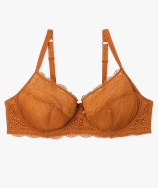 Soutien-gorge emboitant à armatures en dentelle grande taille vue4 - GEMO(HOMWR FEM) - GEMO