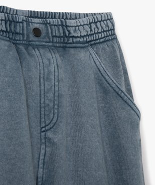 Pantalon jogger en maille avec ceinture élastique garçon vue2 - GEMO (ENFANT) - GEMO