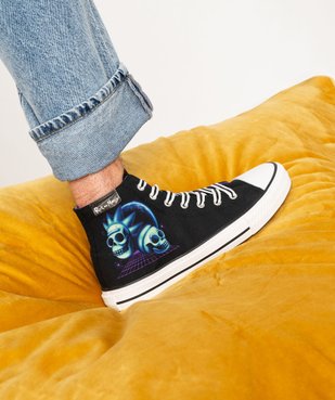 Baskets homme en toile montante Rick and Morty  vue1 - RICK ET MORTY - GEMO