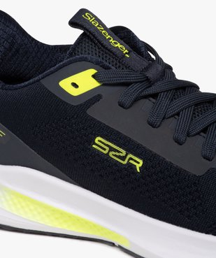 Baskets homme unies à lacets dessus en mesh avec détails fluo - Slazenger vue6 - SLAZENGER - GEMO