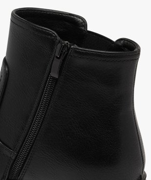 Boots femme confort style Chelsea à zip et à semelle épaisse vue6 - G'FLEX - GEMO