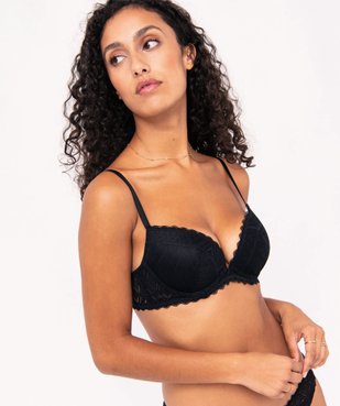 Soutien-gorge push-up en dentelle vue2 - GEMO(HOMWR FEM) - GEMO