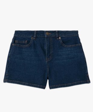 Short femme en jean coupe large fendu sur les côtés vue4 - GEMO 4G FEMME - GEMO