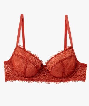 Soutien-gorge à armatures forme corbeille en dentelle vue1 - GEMO(HOMWR FEM) - GEMO