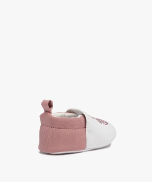 Chaussons de naissance bébé fille en jersey avec ourson imprimé - LuluCastagnette  vue4 - LULUCASTAGNETTE - GEMO