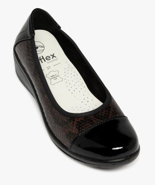 Ballerines femme confort compensées à bout vernis vue5 - G'FLEX - GEMO