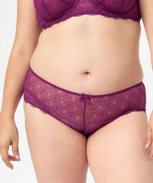 Shorty en dentelle et tulle femme grande taille vue1 - GEMO(HOMWR FEM) - GEMO