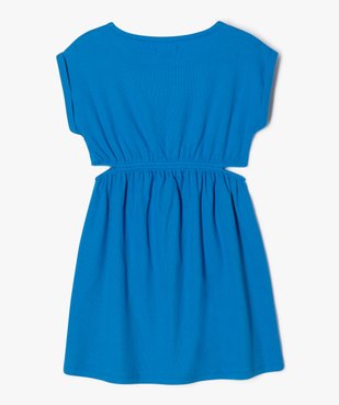 Robe en maille côtelée avec ouvertures à la taille fille vue3 - GEMO (ENFANT) - GEMO