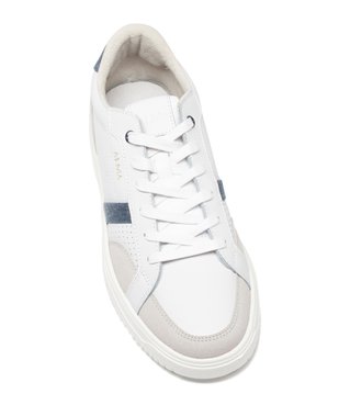 Tennis basses multimatières dessus cuir homme - Alma vue5 - ALMA - GEMO