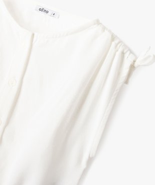 Blouse sans manches avec épaules froncées fille vue2 - GEMO (ENFANT) - GEMO