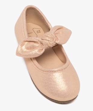 Ballerines pailletées avec élastique de maintien sous nœud bébé fille vue5 - LOVELY WINGS - GEMO