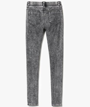 Jegging fille bleached avec passants vue3 - GEMO (JUNIOR) - GEMO