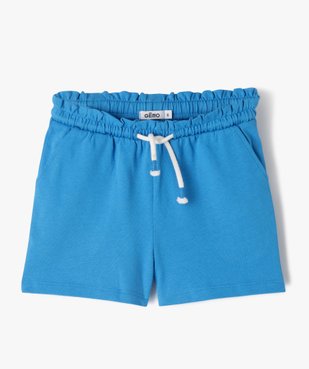 Short en maille avec taille élastique fille vue1 - GEMO 4G FILLE - GEMO