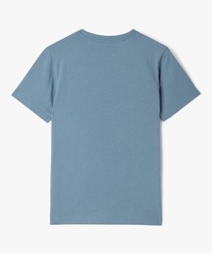 Tee-shirt à manches courtes uni garçon vue3 - GEMO (JUNIOR) - GEMO