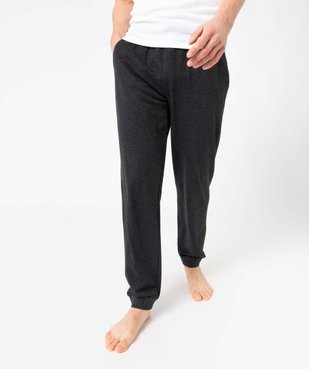 Pantalon de pyjama en jersey à taille élastique homme vue1 - GEMO(HOMWR HOM) - GEMO