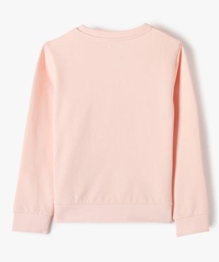 Sweat fille léger avec imprimé devant vue3 - GEMO (ENFANT) - GEMO