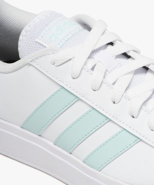 Baskets femme unies à bandes colorées avec lacets – Adidas vue6 - ADIDAS - GEMO