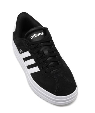 Baskets femme en cuir lisse avec semelle plateforme VL Court bold - Adidas vue11 - ADIDAS - GEMO