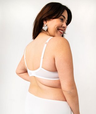 Soutien-gorge emboitant à armatures en dentelle grande taille vue2 - GEMO(HOMWR FEM) - GEMO